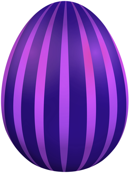This png image - Purple Striped Easter Egg PNG Clipart, is available for free download