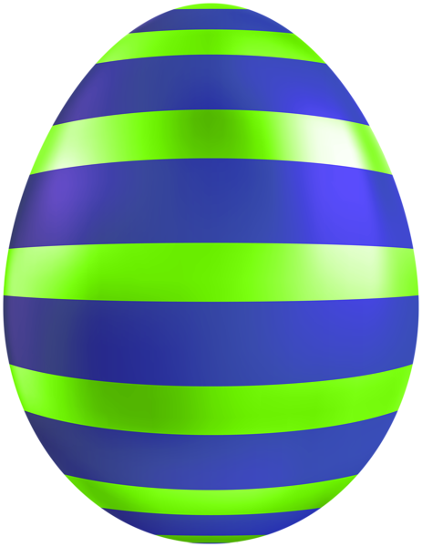 This png image - Striped Blue Green Easter Egg Clipart, is available for free download