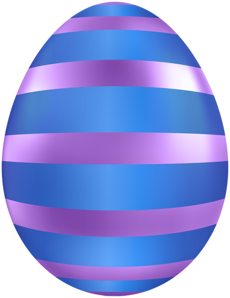 Striped Blue Purple Easter Egg Clipart | Gallery Yopriceville - High ...