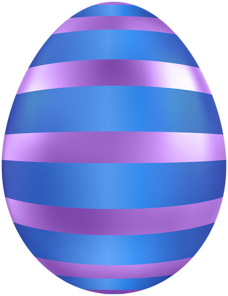 This png image - Striped Blue Purple Easter Egg Clipart, is available for free download