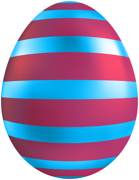 This png image - Striped Red Blue Easter Egg Clipart, is available for free download