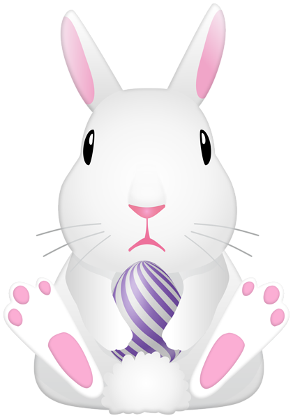 This png image - White Easter Bunny Clipart Image, is available for free download