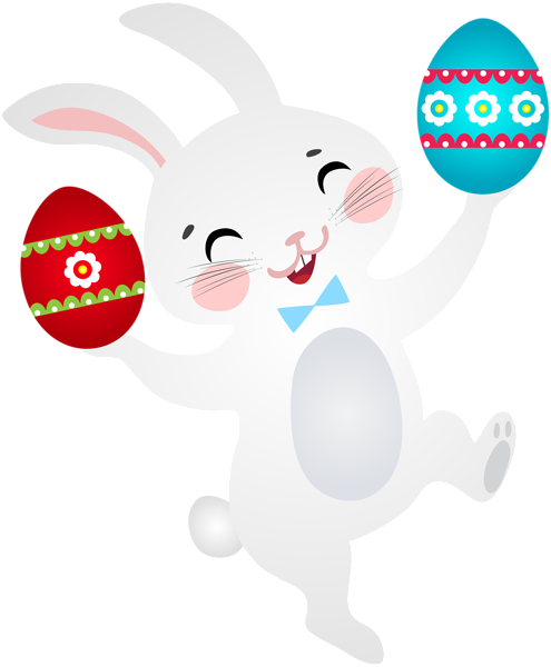 This png image - White Easter Bunny PNG Clip Art Image, is available for free download