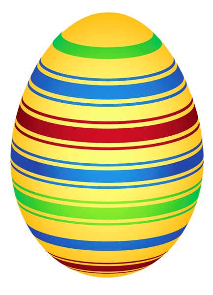 This png image - Yellow Colorful Easter Egg PNG Clipairt Picture, is available for free download