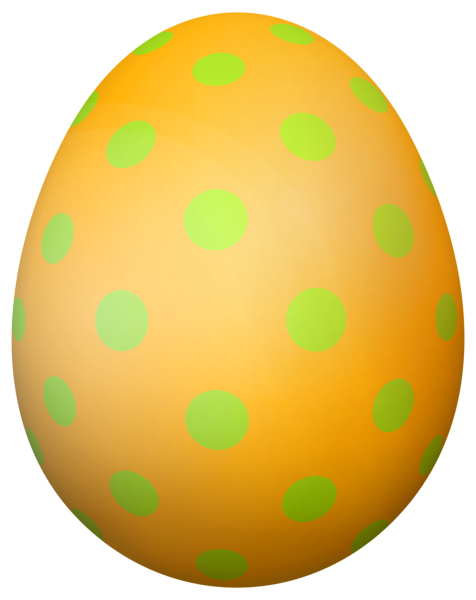 This png image - Yellow Dotted Easter Egg PNG Transparent Clipart, is available for free download