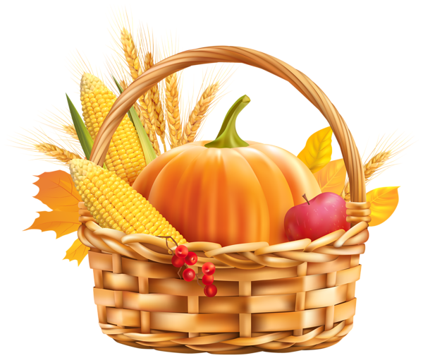 This png image - Autumn Harvest Basket PNG Clipart Image, is available for free download