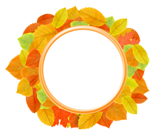 This png image - Autumn Leaves Frame PNG Clipart Image, is available for free download