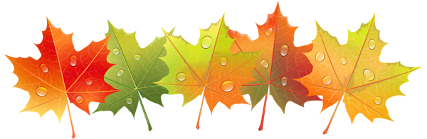 This png image - Autumn Leaves with Dew Drops PNG Clip Art Image, is available for free download