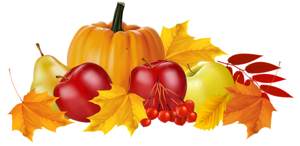 This png image - Autumn Pumpkin and Fruits PNG Clipart Image, is available for free download