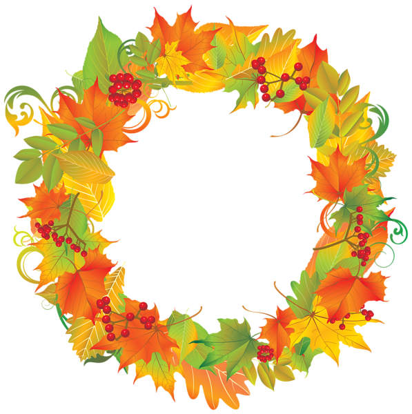 This png image - Autumn Wreath PNG Clipart Image, is available for free download