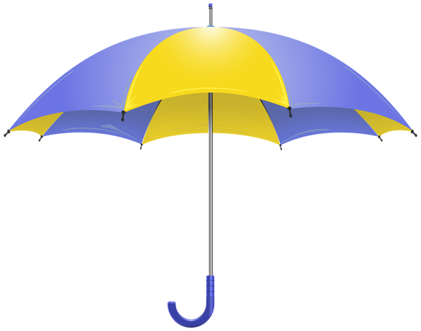 This png image - Blue Yellow Umbrella PNG Transparent Clipart, is available for free download