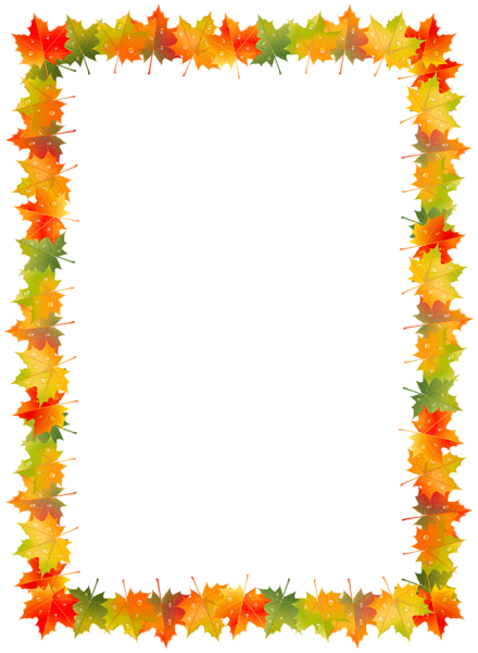 This png image - Border Frame of Colorful Autumn Leaves PNG Clipart, is available for free download