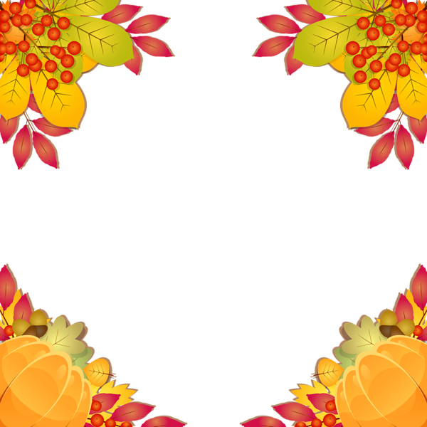 This png image - Fall Frame Border PNG Clipart Image, is available for free download