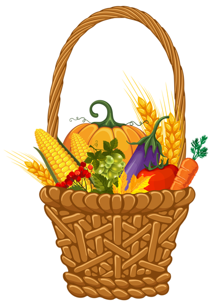 This png image - Fall Harvest Basket PNG Clipart Image, is available for free download