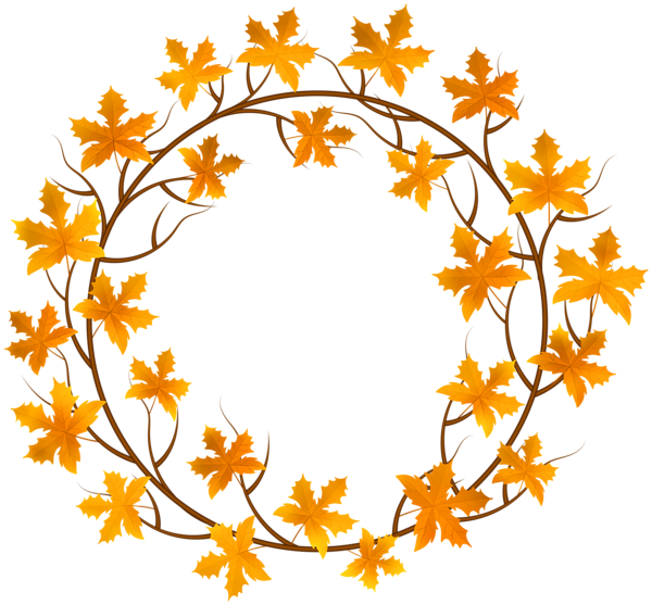 This png image - Fall Leaves Frame PNG Clipart, is available for free download