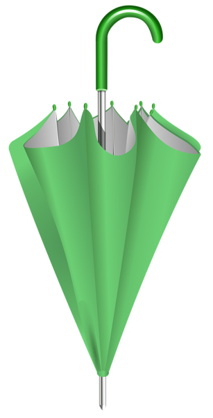 This png image - Green Closed Umbrella PNG Clipart Image, is available for free download
