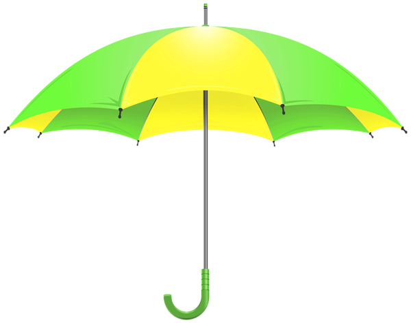This png image - Green Yellow Umbrella PNG Transparent Clipart, is available for free download