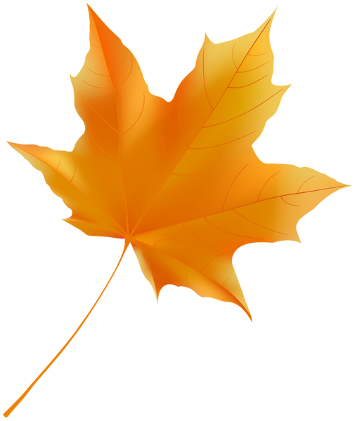 Orange Fall Leaf PNG Clipart | Gallery Yopriceville - High-Quality Free ...