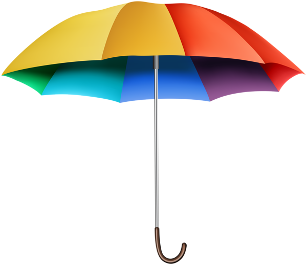 This png image - Rainbow Umbrella Transparent Clip Art Image, is available for free download