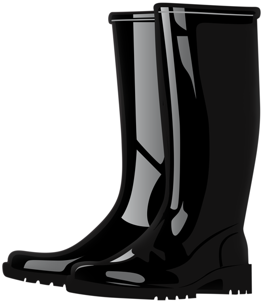 This png image - Rubber Boots Black PNG Transparent Clipart, is available for free download