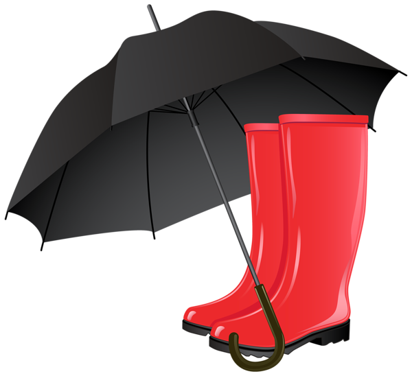 This png image - Rubber Boots and Umbrella PNG Clipart Image, is available for free download