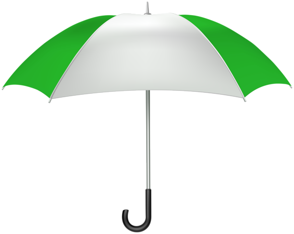 This png image - White Green Umbrella PNG Clipart, is available for free download