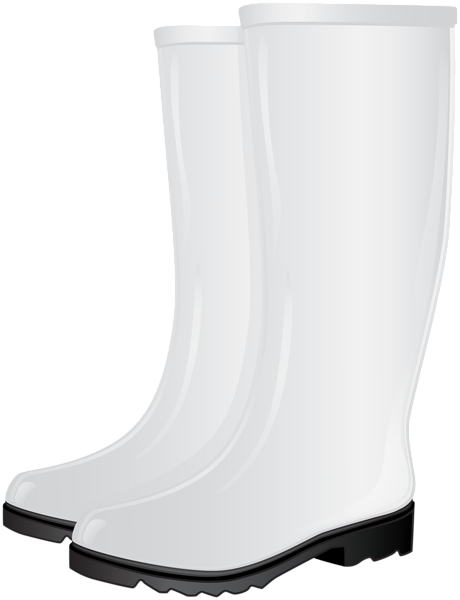 This png image - White Rubber Boots PNG Clip Art Image, is available for free download