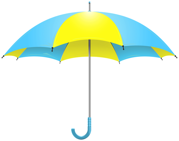 This png image - Yellow Blue Umbrella PNG Transparent Clipart, is available for free download