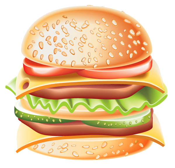 This png image - Big Hamburger PNG Clipart, is available for free download