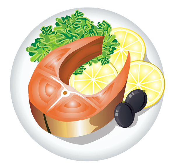 This png image - Fish Dish with Lemon PNG Clipart Image, is available for free download