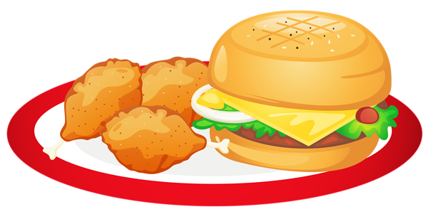 This png image - Hamburger and Chicken Legs Plate PNG Clipart, is available for free download