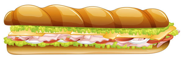 This png image - Long Sandwich PNG Vector Clipart Image, is available for free download