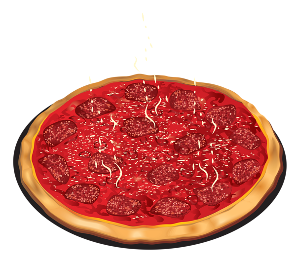 This png image - Pizza with tomato and Salami PNG Clipart, is available for free download