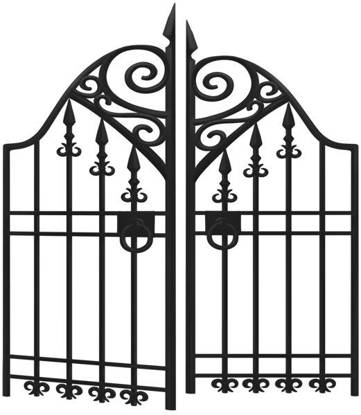 This png image - Black Metal Gate PNG Clipart, is available for free download
