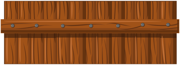 This png image - Brown Wooden Fence Transparent PNG Clip Art, is available for free download