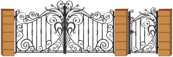 This png image - Fence with Door PNG Clip Art Image, is available for free download