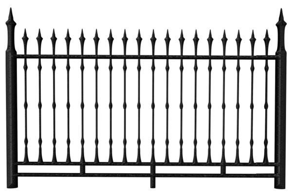 This png image - Transparent Black Iron Fence PNG Clipart, is available for free download