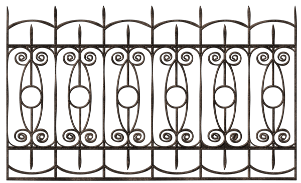 This png image - Transparent Ornamental Iron Fence PNG Clipart, is available for free download