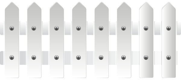 This png image - White Fence PNG Transparent Clip Art Image, is available for free download