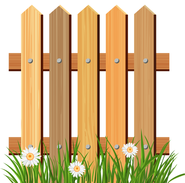 This png image - Wooden Garden Fence with Grass PNG Clipart, is available for free download
