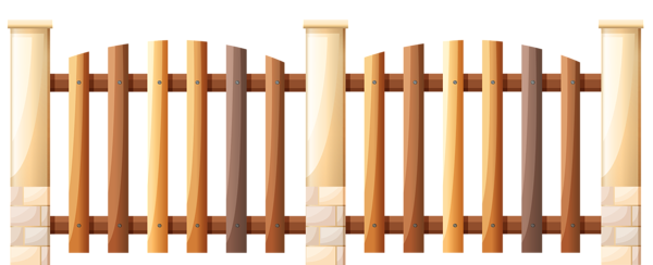 This png image - Wooden Yard Fence PNG Clipart, is available for free download