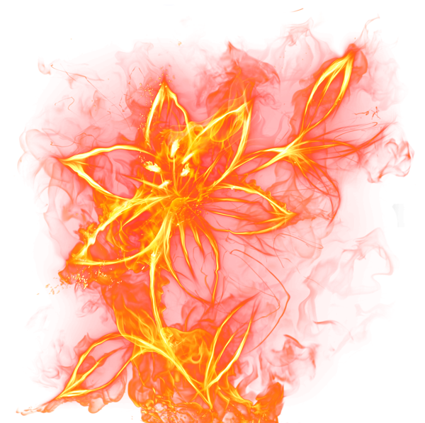 This png image - Beautiful Fire Flower PNG Clipart Picture, is available for free download