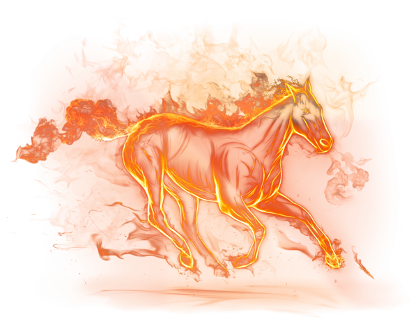This png image - Beautiful Fire Horse PNG Clipart Picture, is available for free download