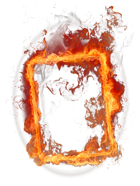 This png image - Fire Frame PNG Clipart, is available for free download