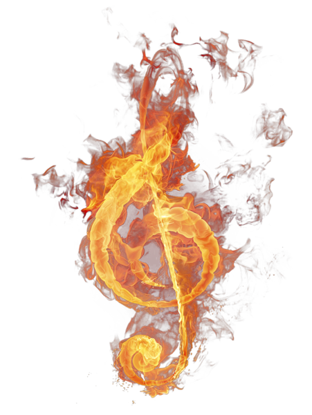 This png image - Transparent Fire Treble Clef PNG Picture, is available for free download