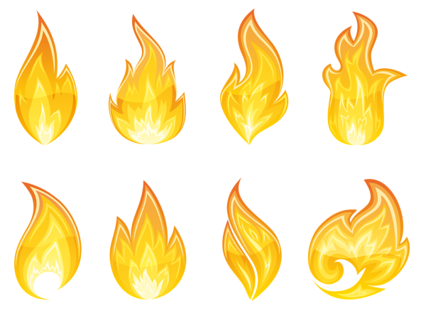 This png image - Transparent Flame Set PNG Clipart, is available for free download
