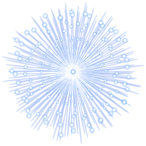 This png image - Blue Firework Clipart Image, is available for free download