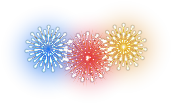 This png image - Blue Red Yellow Fireworks PNG Clipart, is available for free download