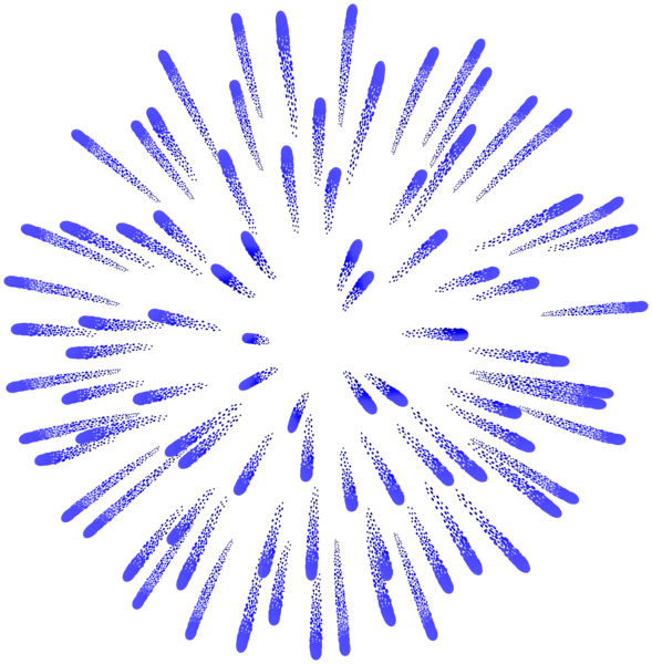 This png image - Firework Blue PNG Clip Art Image, is available for free download
