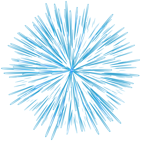 This png image - Firework Blue Transparent PNG Image, is available for free download